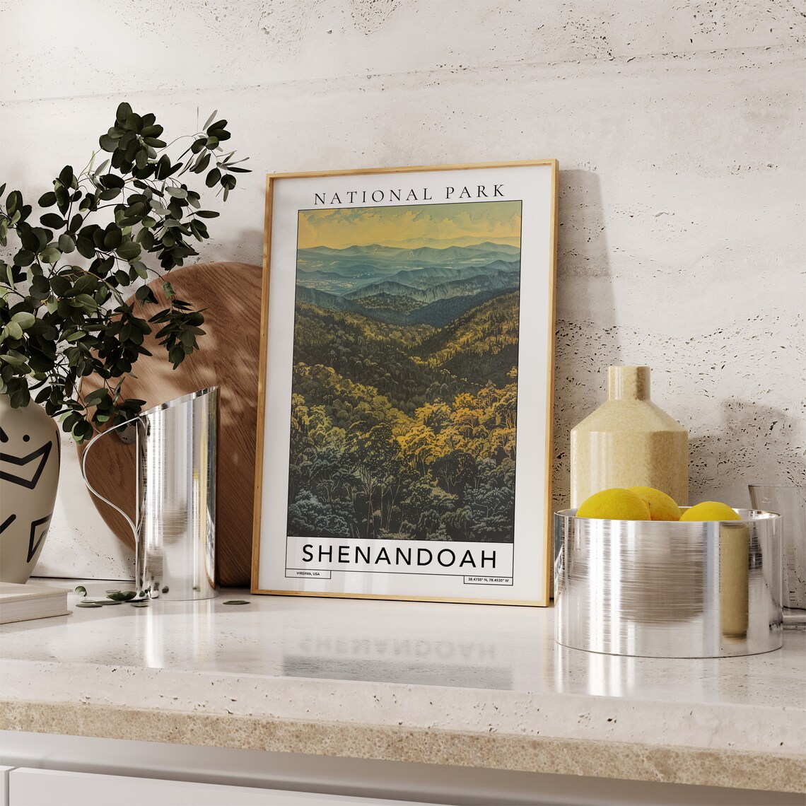 Shenandoah National Park Travel Print Shenandoah Virginia Travel Poster Shenandoah Park Gift Shenandoah Travel Print Shenandoah Park - Image 2