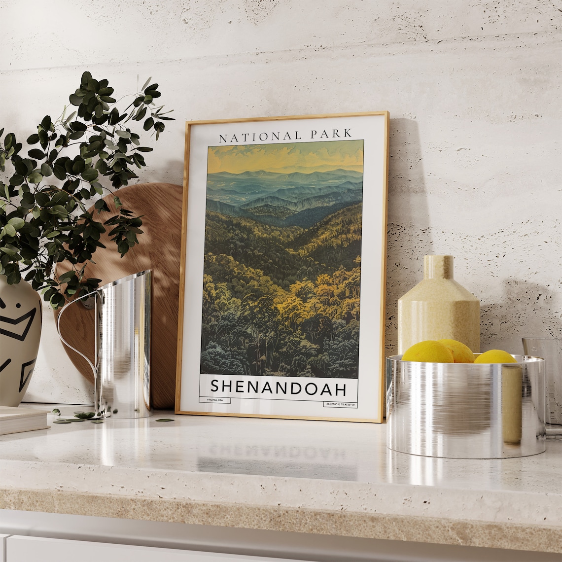 Shenandoah National Park Virginia Blue Ridge Mountain Vista Poster - Image 2