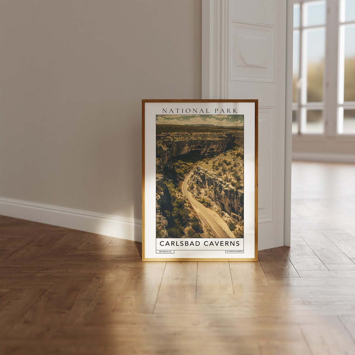 Carlsbad Caverns New Mexico Desert Canyon Road Vintage Park Poster - Image 3