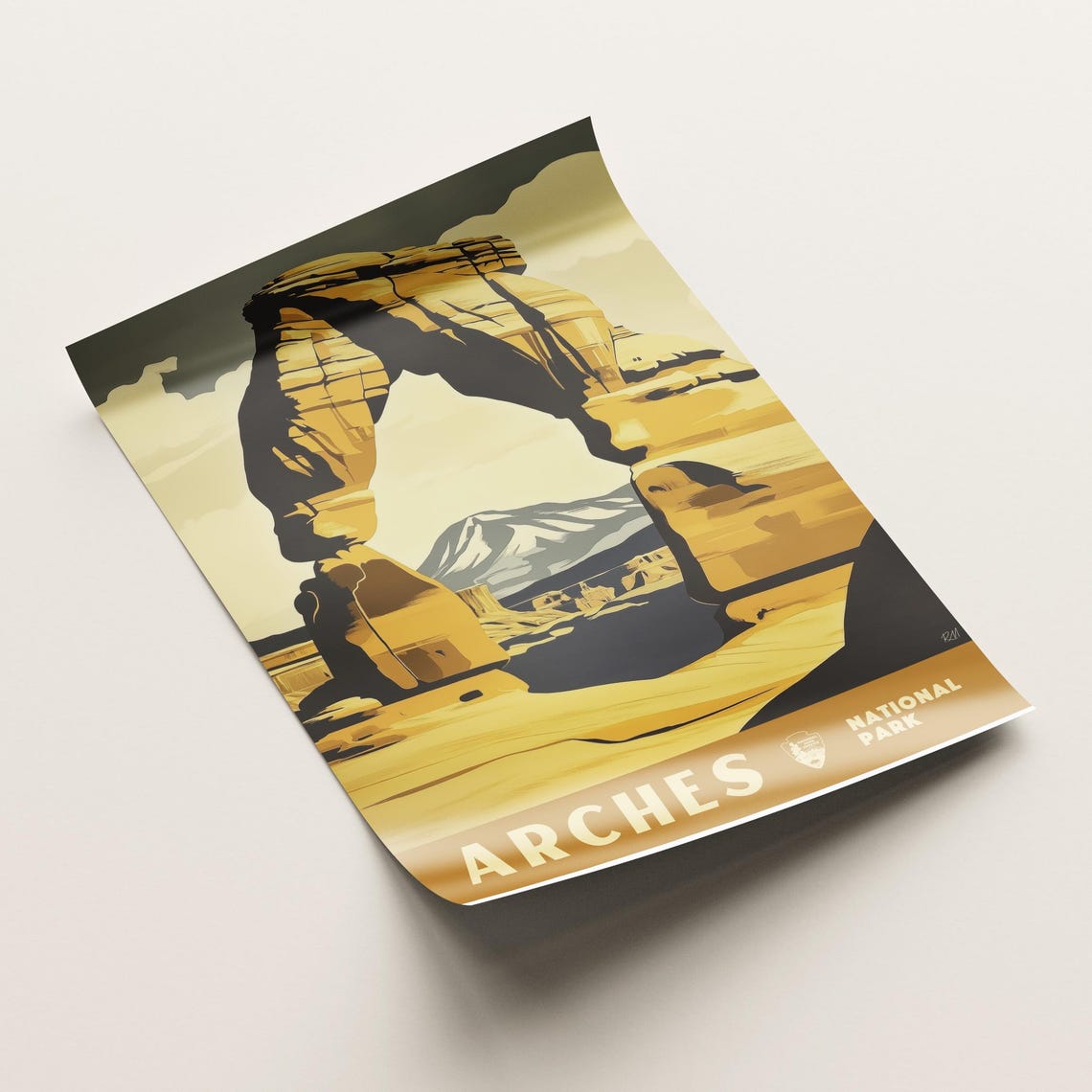 Arches National Park Delicate Arch Utah Desert Golden Poster - Image 6