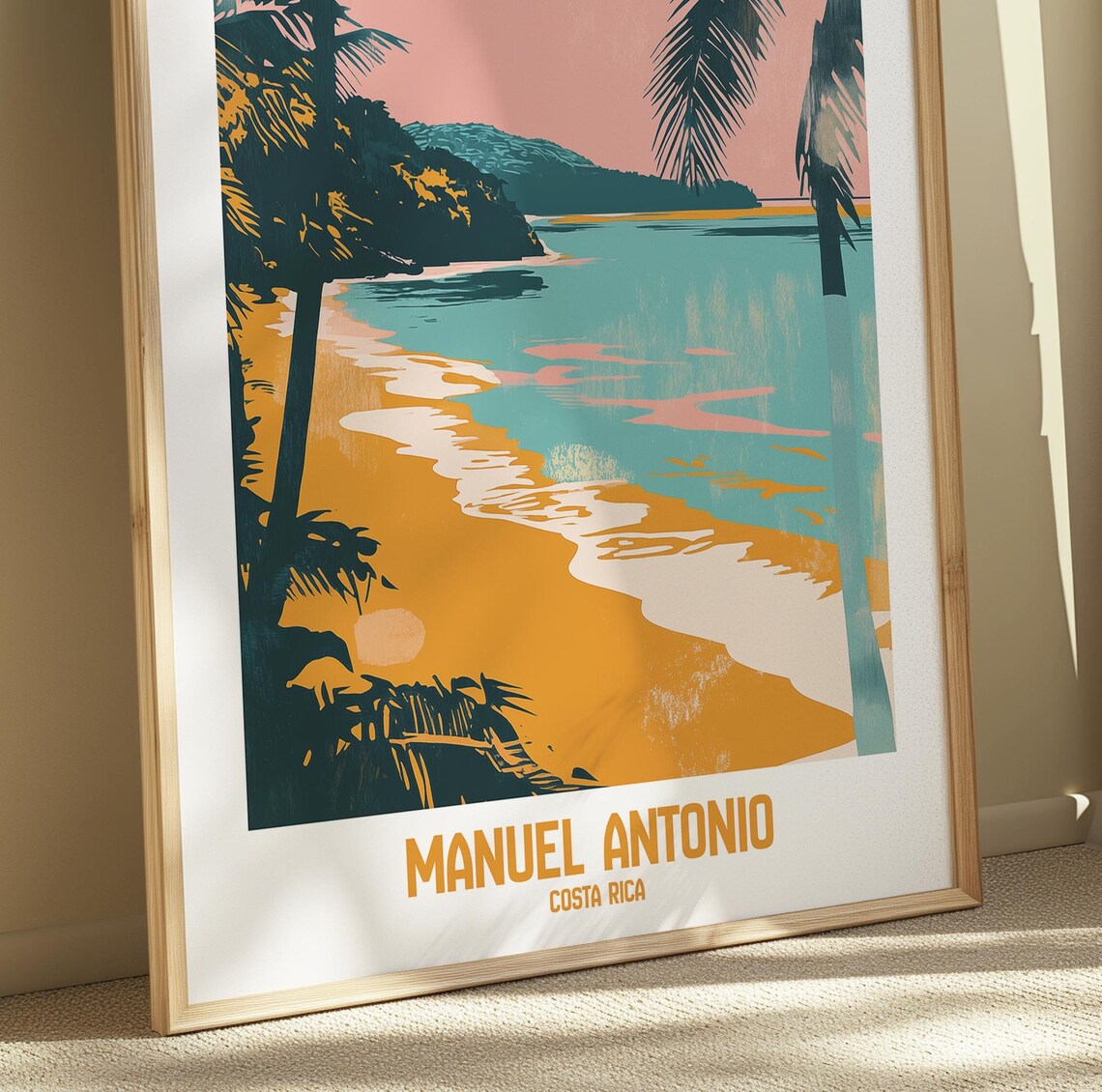 Manuel Antonio Costa Rica Travel Poster Tropical Beach Art Print - Image 6