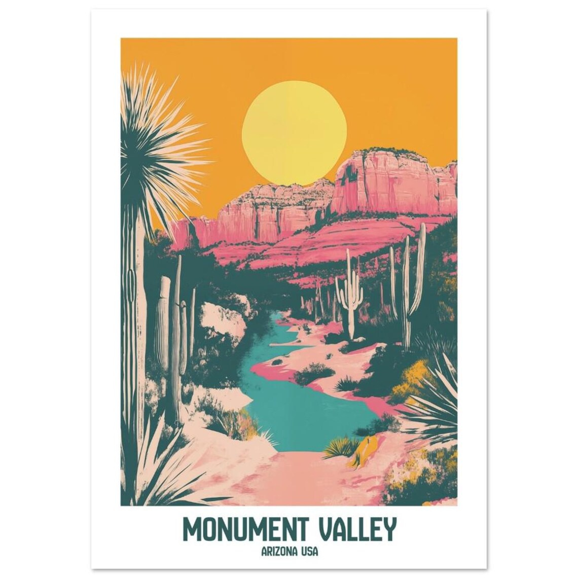 Monument Valley Arizona Usa Desert Art Print - Image 2