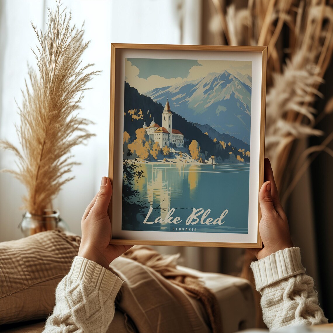 Lake Bled Slovenia Island Church Alpine Lakeside Scenic Poster - Image 3