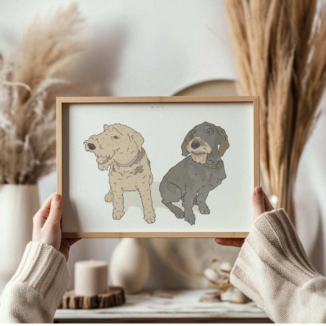 Wedding Gift With Custom Loved One Portrait