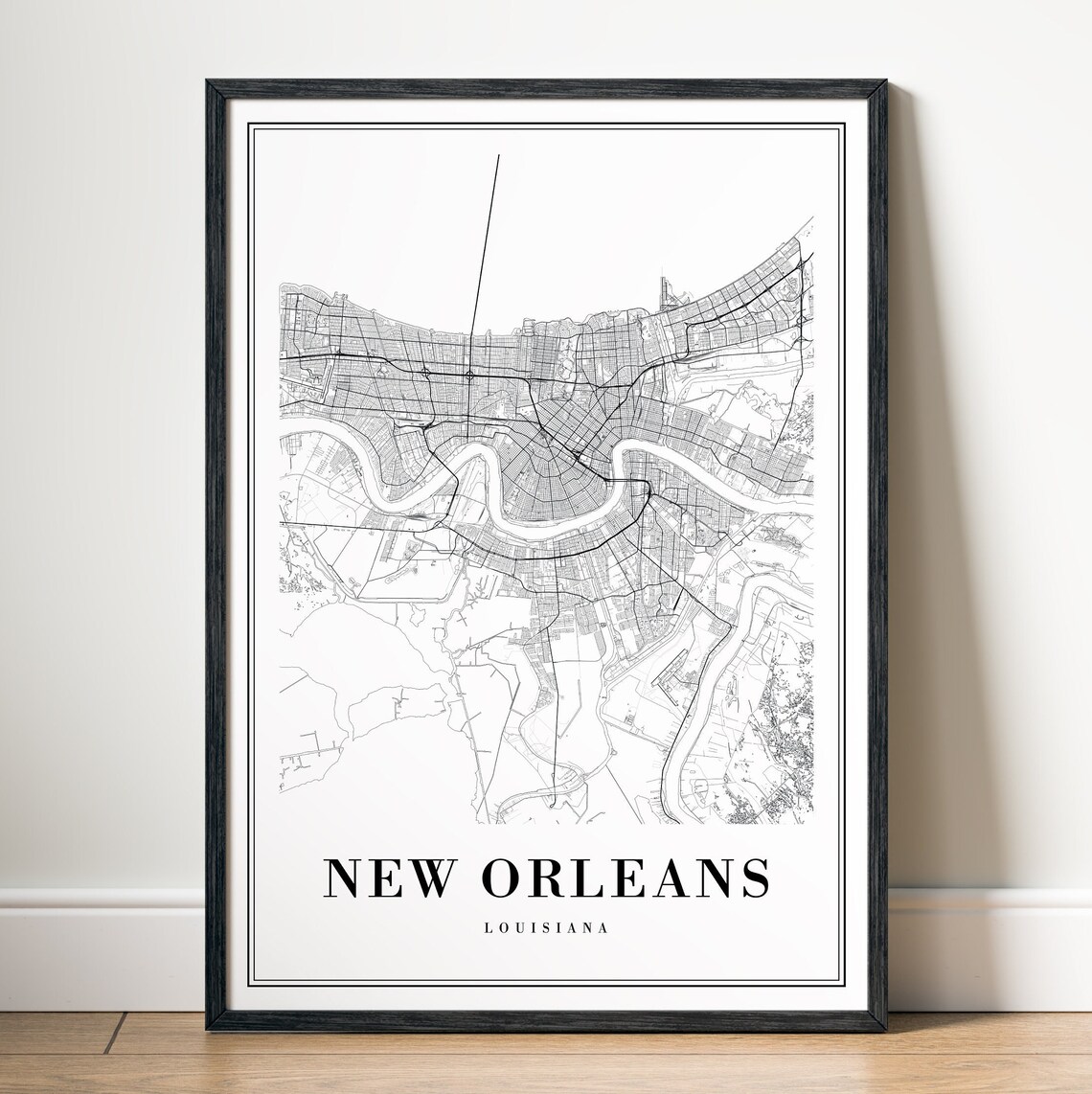 New Orleans Map Print, Minimalist Louisiana Poster - Image 5