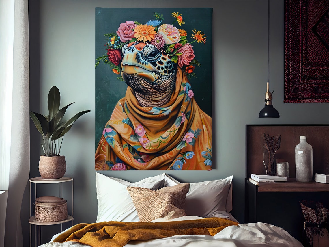 Matisse Floral Turtle Poster Print - Image 3