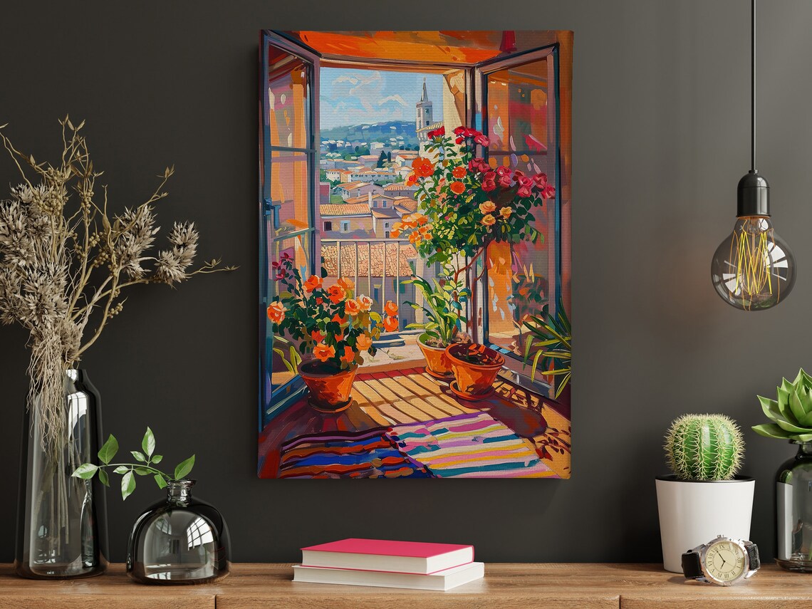 Matisse Flower Pots On The Balcony, Botanical Print - Image 4