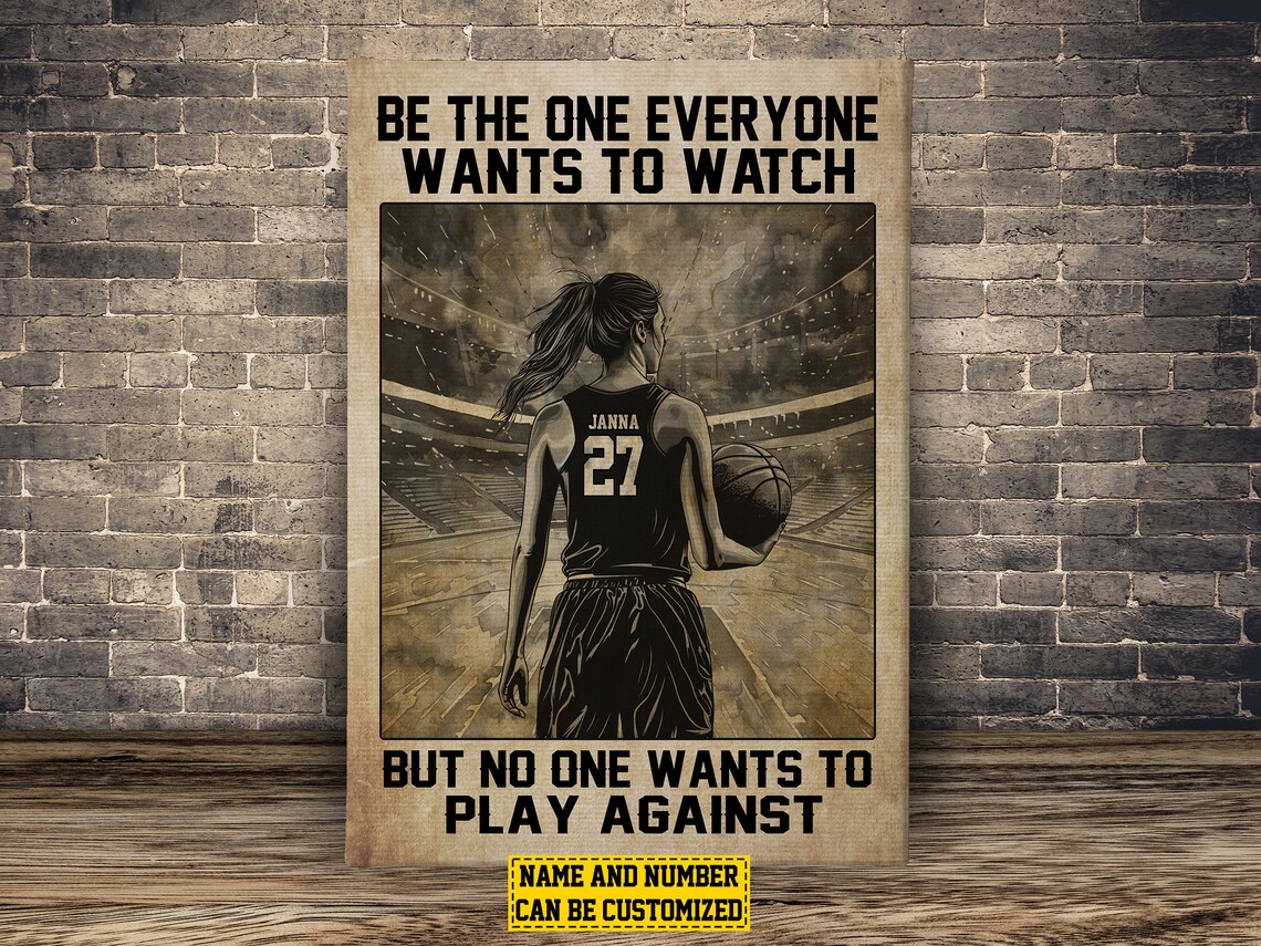 Basketball Motivation Personalized Poster Print, Daughter - Image 2