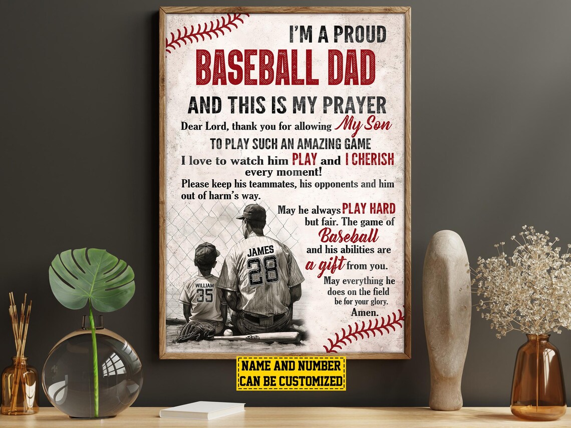 Baseball Dad And Son Personalized Gift For Boy - Image 6