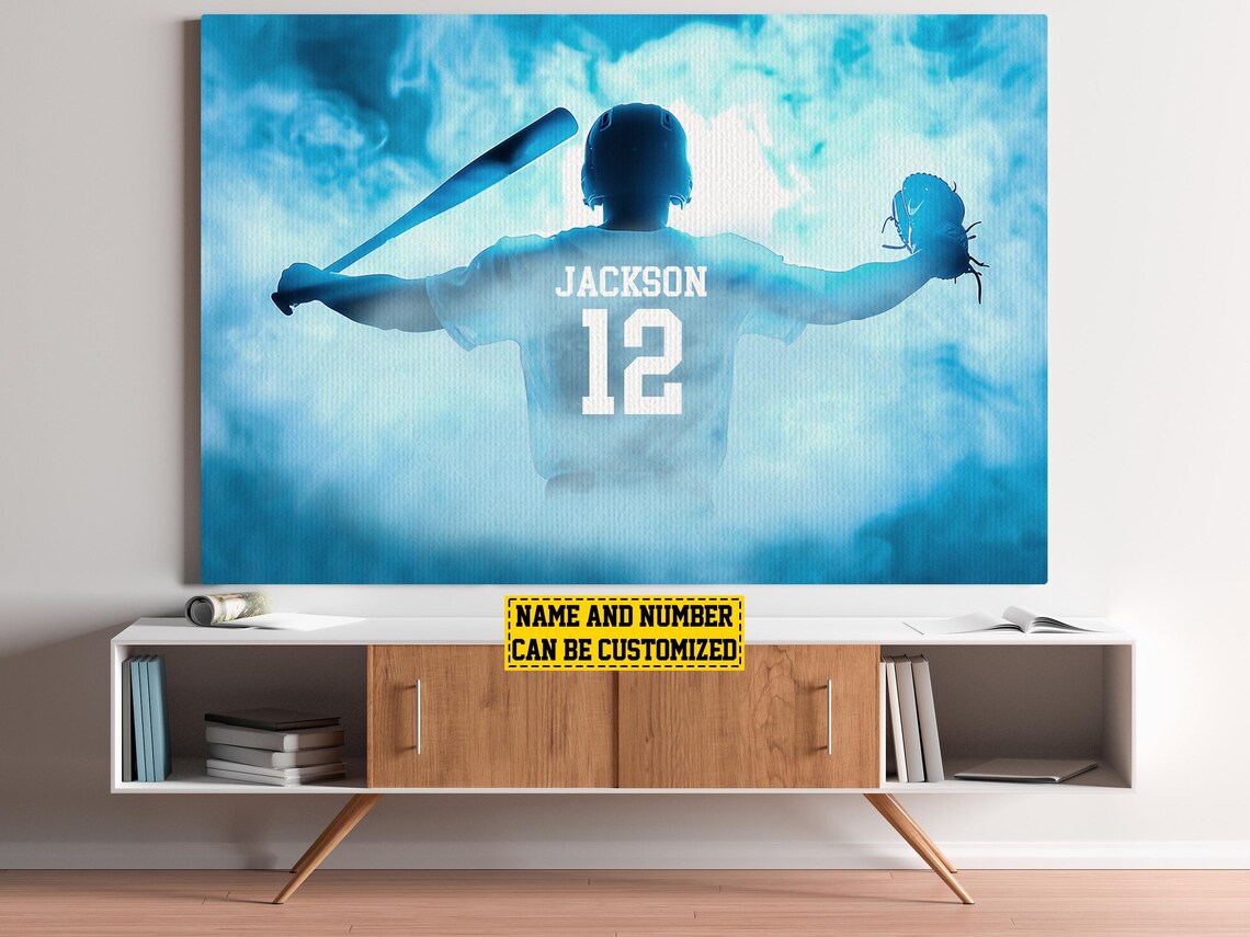 Victory Baseball Player Personalized Poster - Image 5