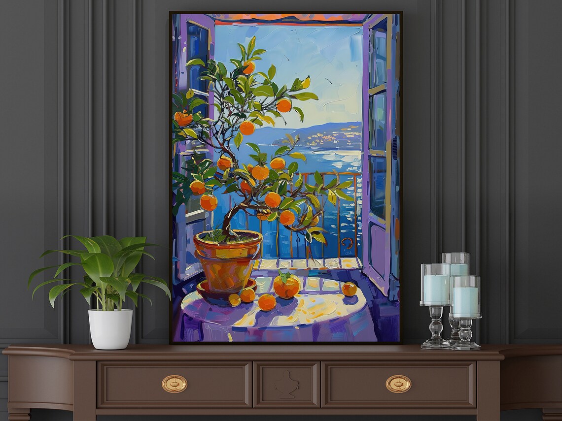 Matisse-Inspired Botanical Balcony Art Poster - Image 5