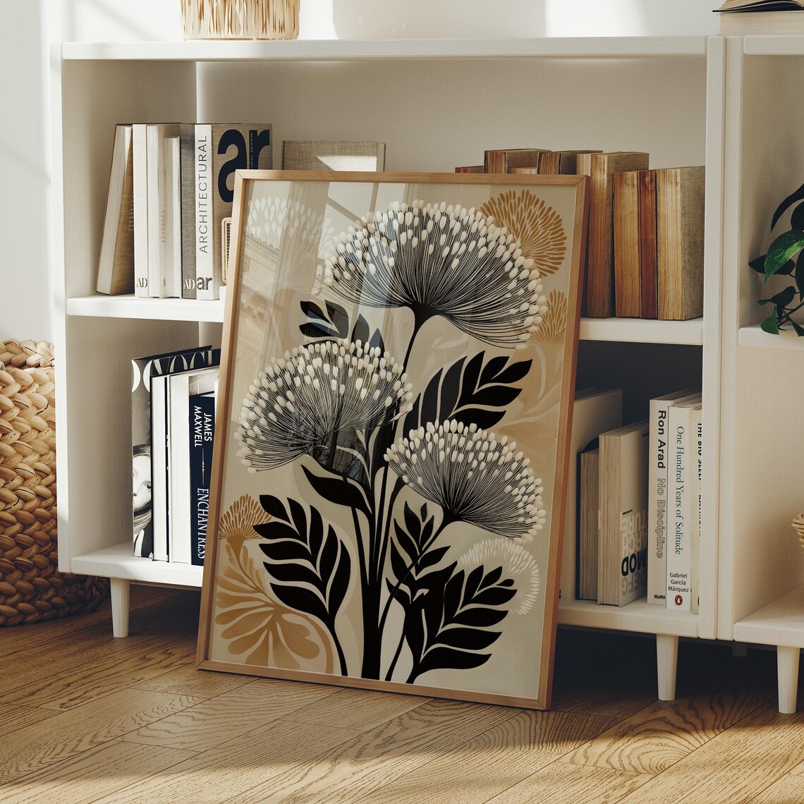 Modern Botanical Silhouette In Neutrals