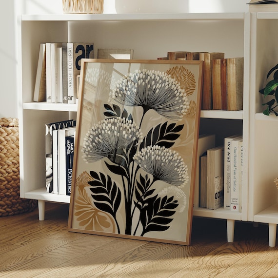 Modern Botanical Silhouette In Neutrals