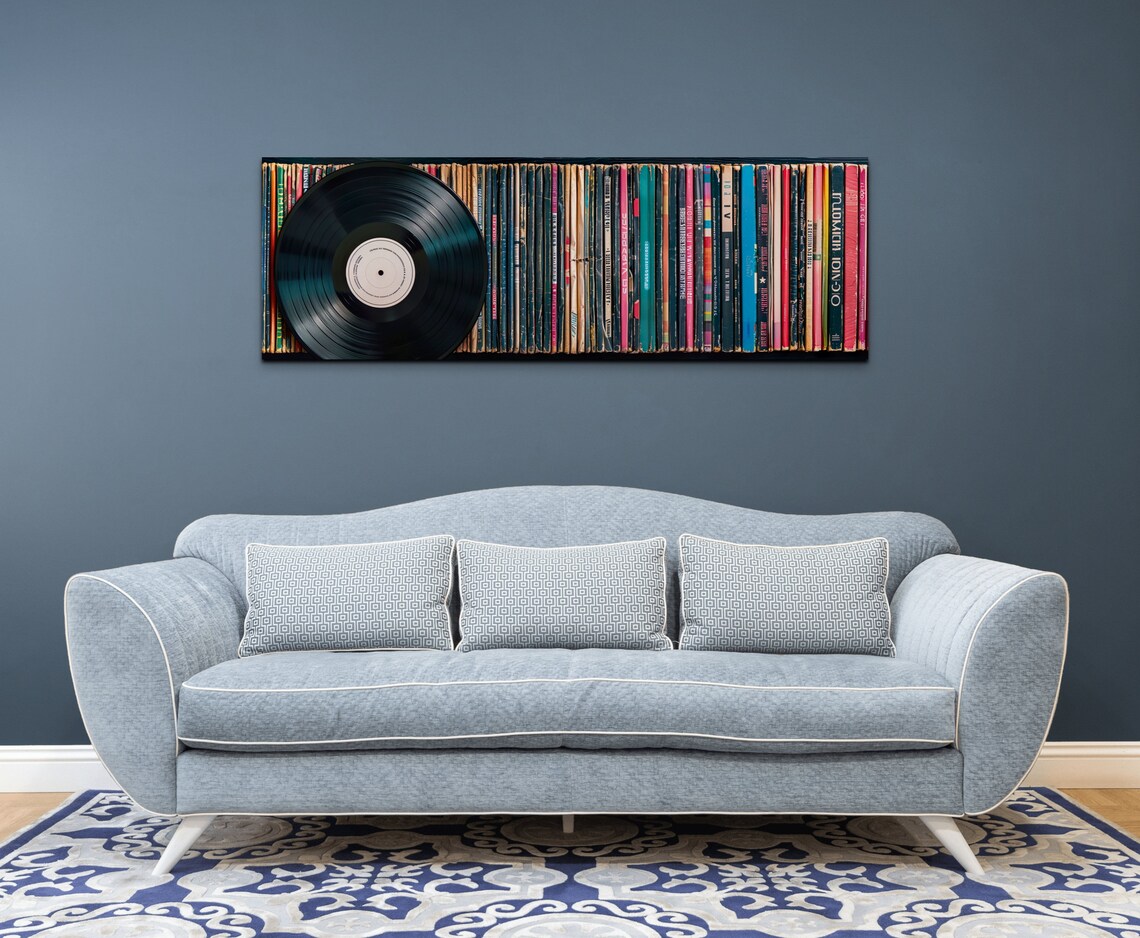 Record In Library, Panoramic Wall Art Print - Image 5