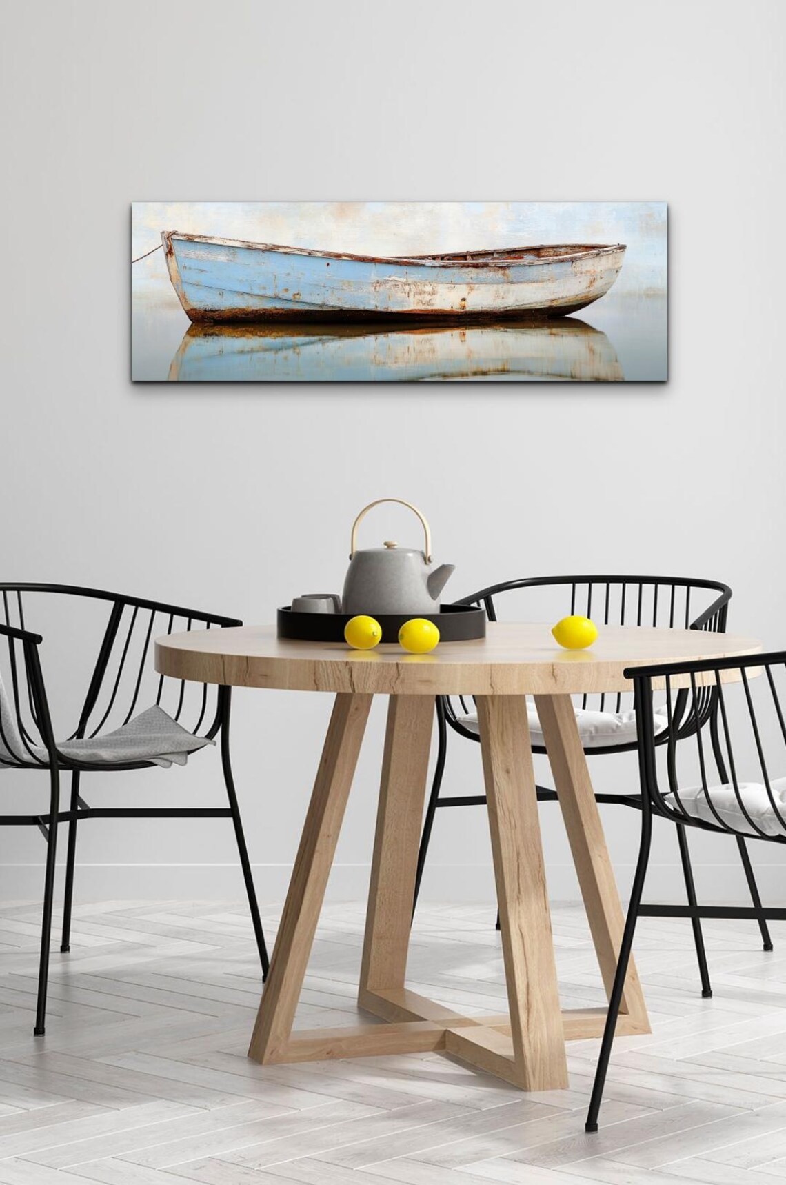 Weathered Wooden Ship, Panoramic Wall Art Print - Image 6