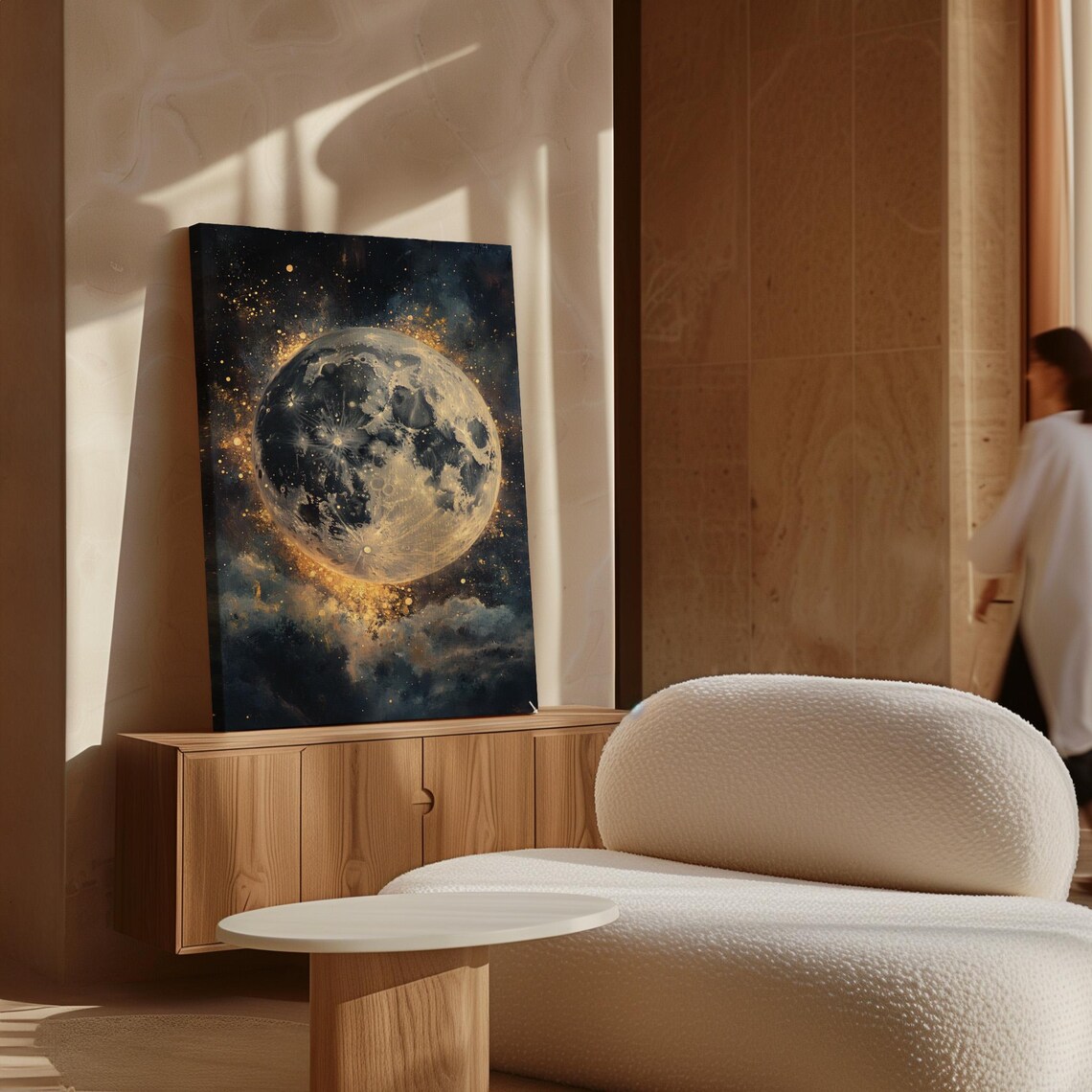 Full Moon Art, Mystical Celestial Wall Decor - Image 7
