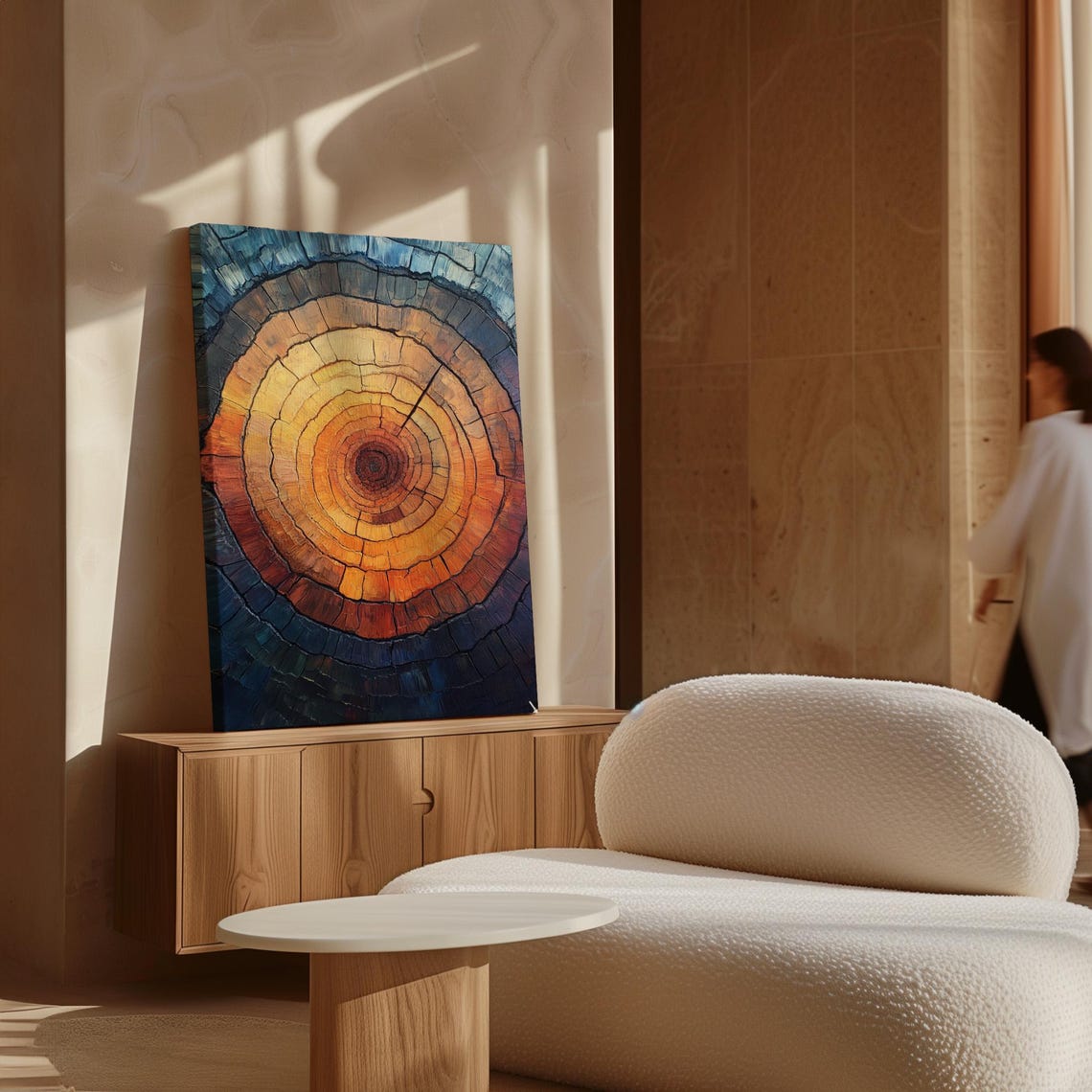 Tree Rings Art, Abstract Wood Texture - Image 6