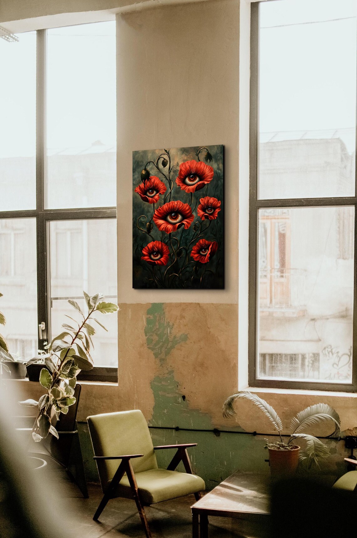 Watchful Roses Halloween Spooky Season Art - Image 6