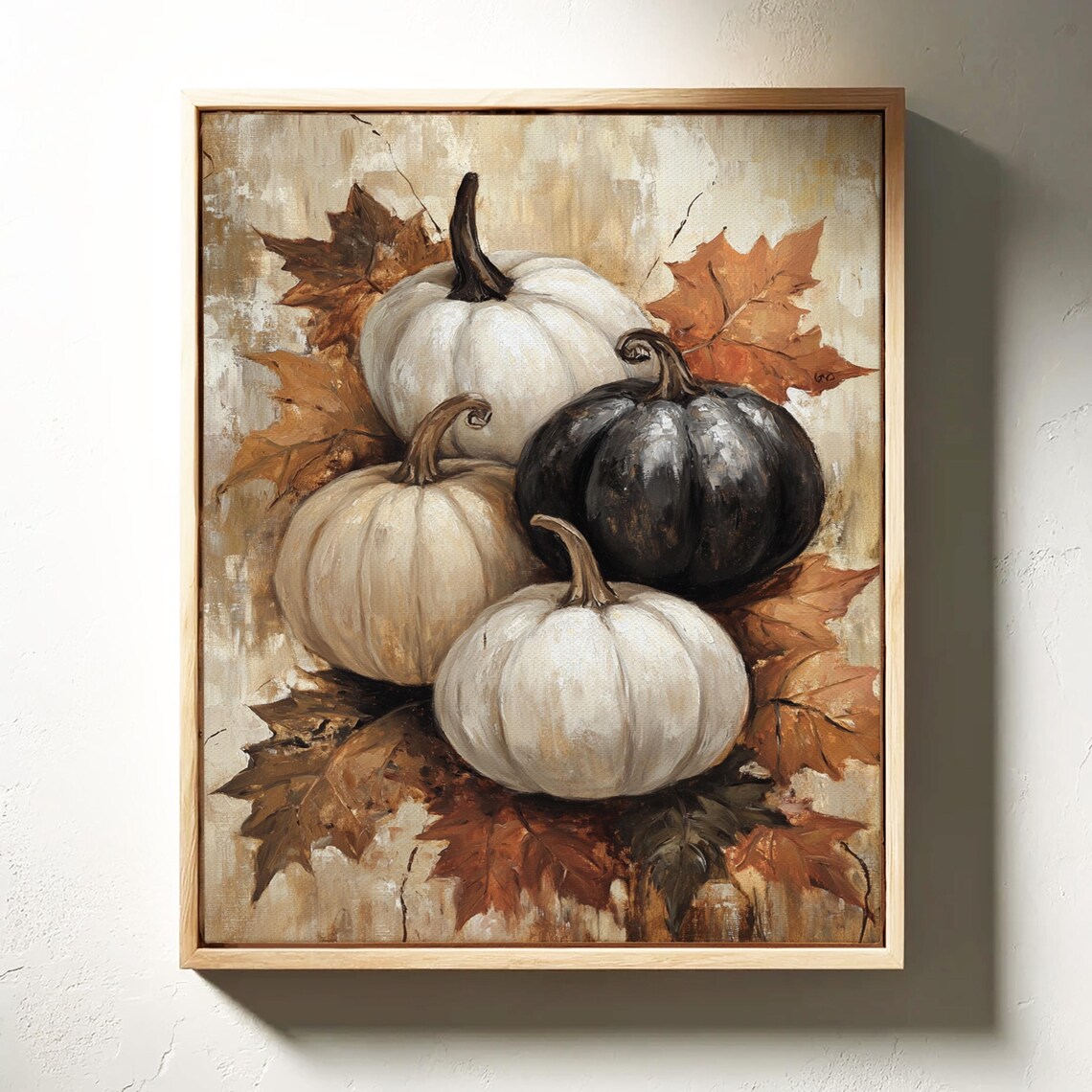 Autumn Pumpkin Art Print, Rustic Fall Harvest - Image 6