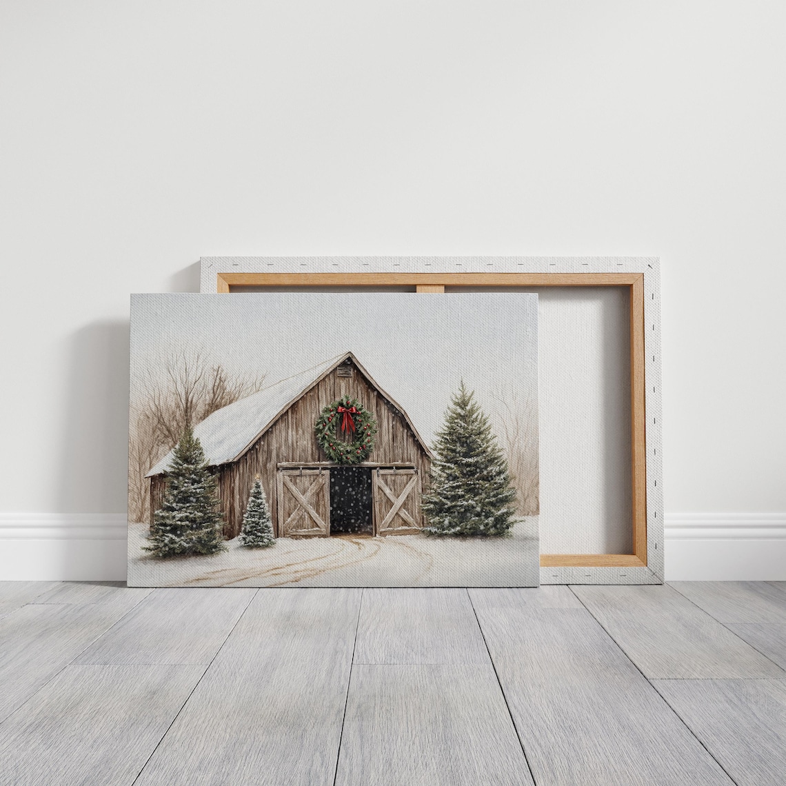 Winter Christmas Time Farmhouse Art Print - Image 7