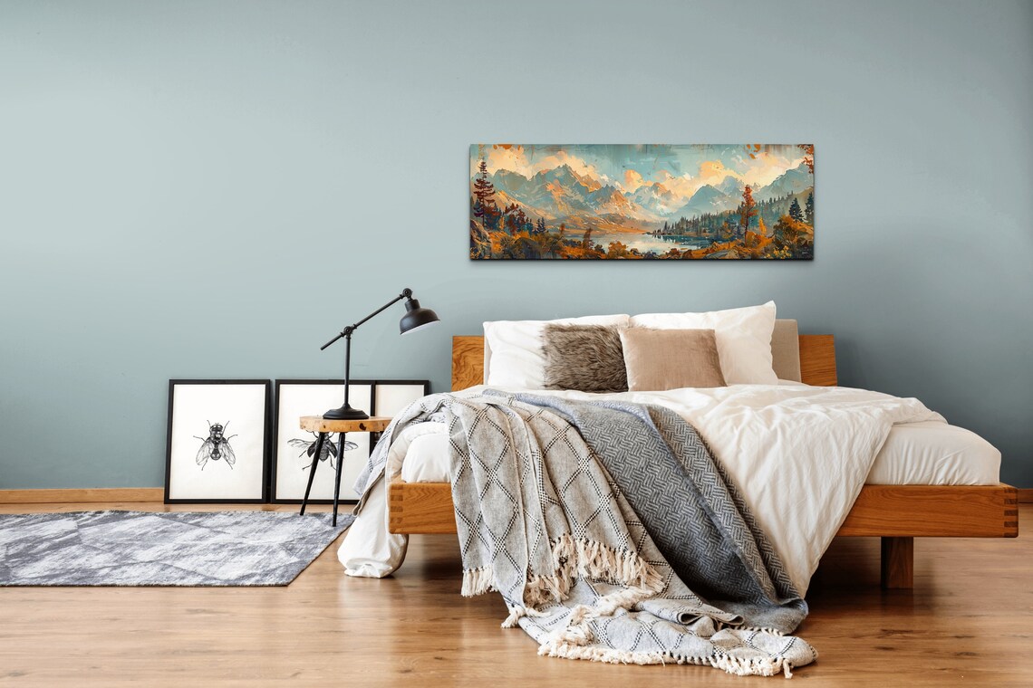 Rocky Mountain Mid-Century Modern Panoramic Landscape - Image 7