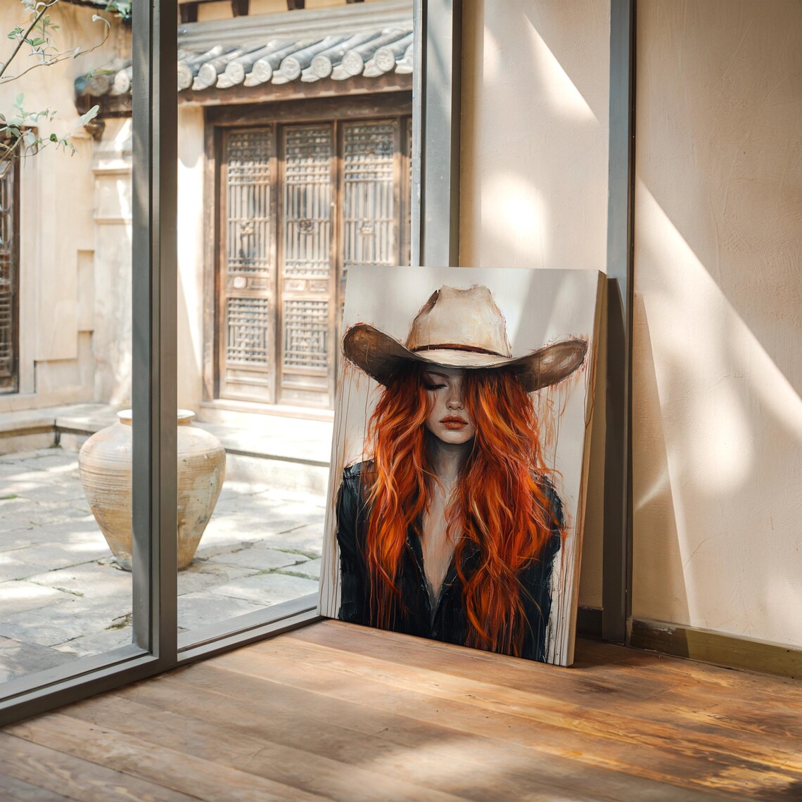 Cowgirl Art, Rustic Country Wall Art Print - Image 2