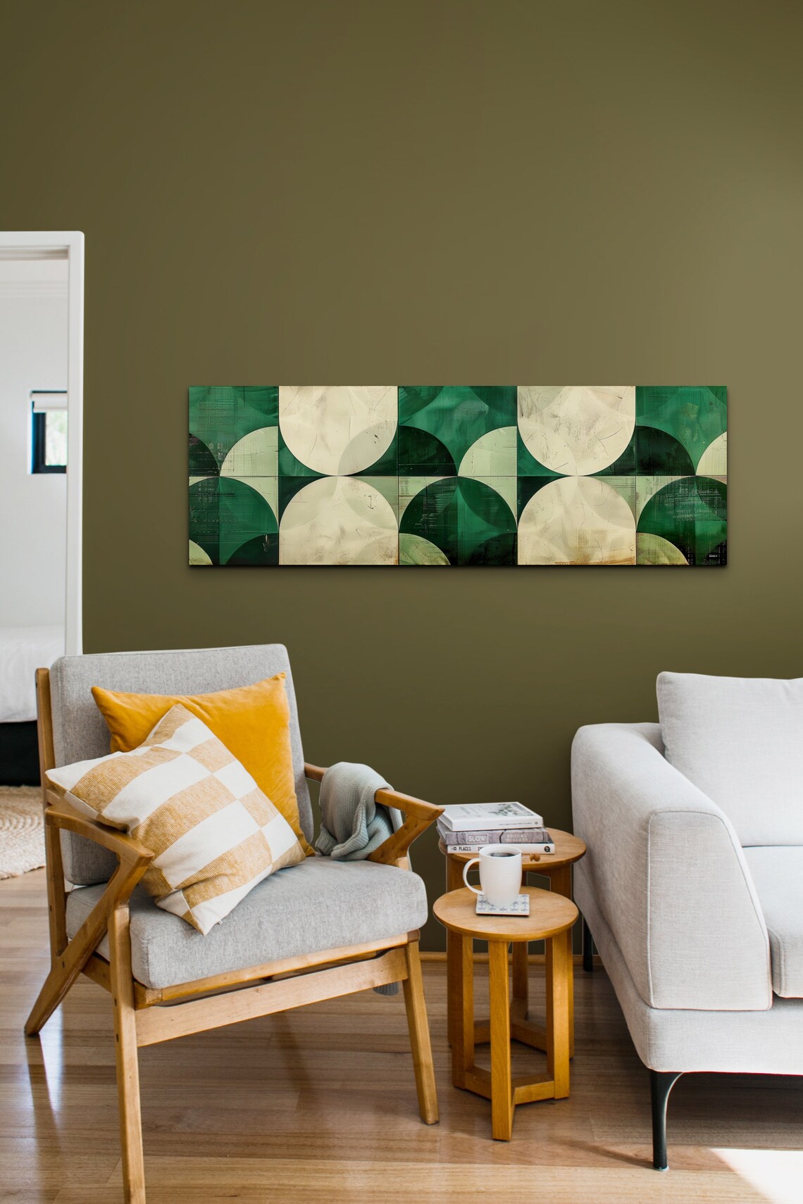 Mid Century Modern Boho Geometric Art Print - Image 7