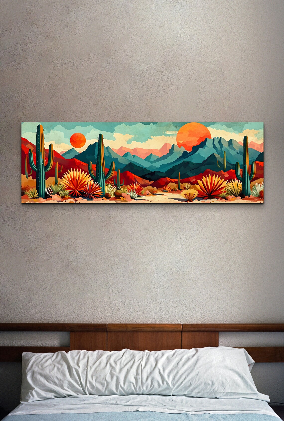 Panoramic Arizona Mid-Century Modern Art Print - Image 4