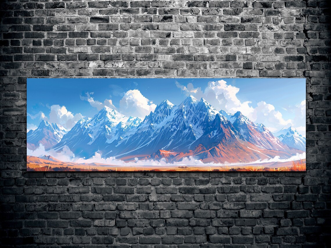Brooks Mountain Range, Mid Century Modern Panorama - Image 2