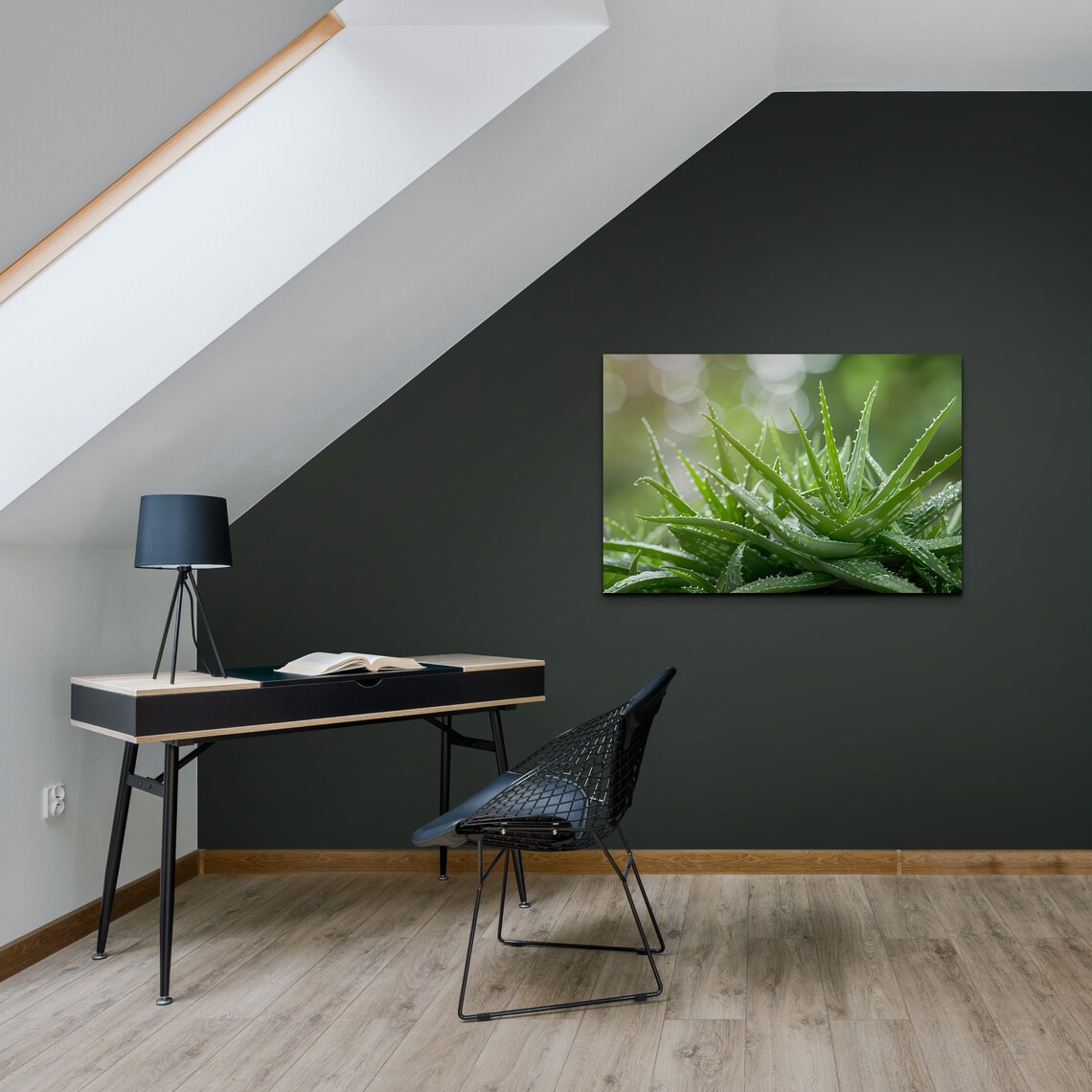 Aloe Vera Botanical Decor, Garden Room Art Print - Image 4