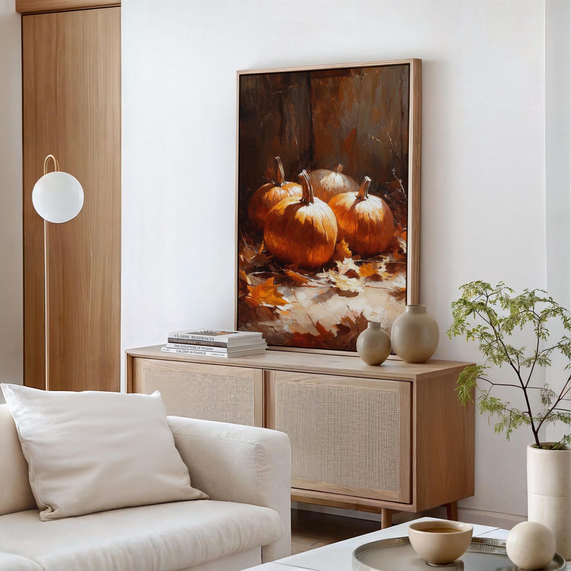 Rustic Pumpkin Still Life Autumn Harvest with Orange Pumpkins Poster - Image 6