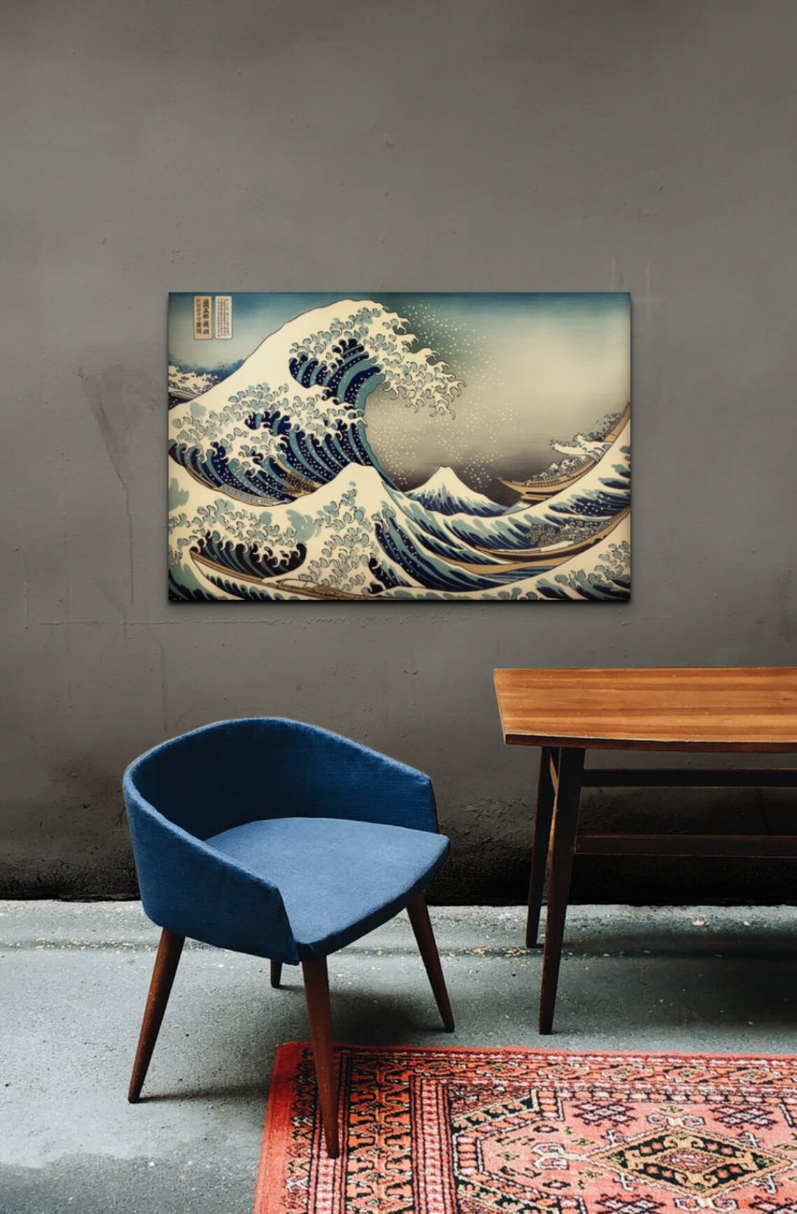 Hokusai The Great Wave With Japanese Cartouche Classic Poster - Image 6