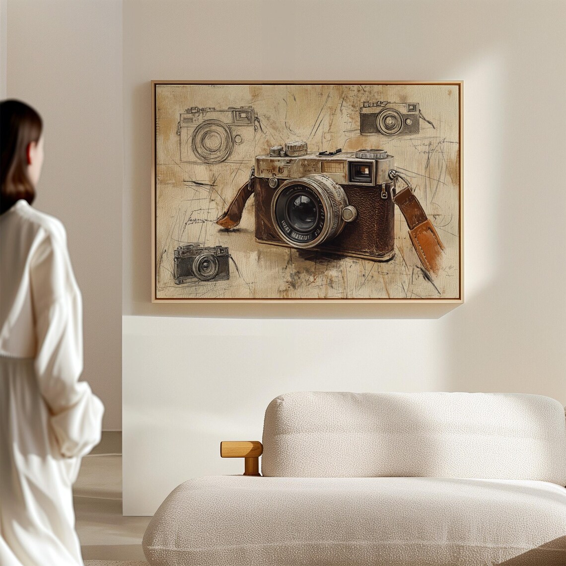 Vintage Camera Sketch Art Print, Retro Decor - Image 7
