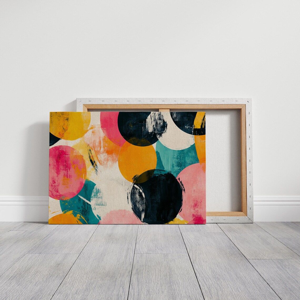 Colorful Abstract Circle Art, Modern Geometric - Image 3