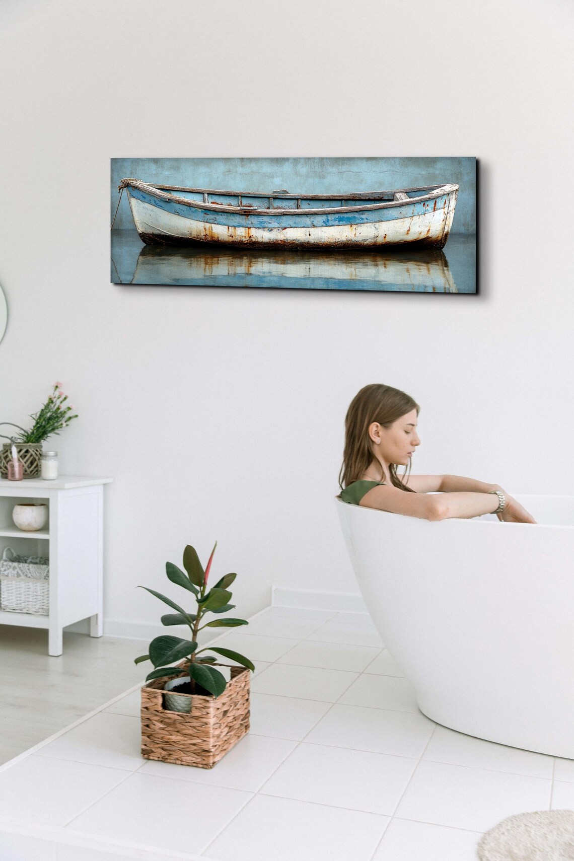 Weathered Wooden Ship Panoramic Art Print - Image 4