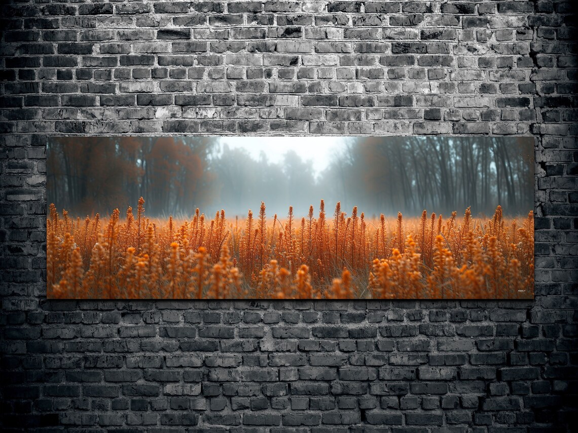 Wheat Field At Sunset, Modern Landscape Art Print - Image 2