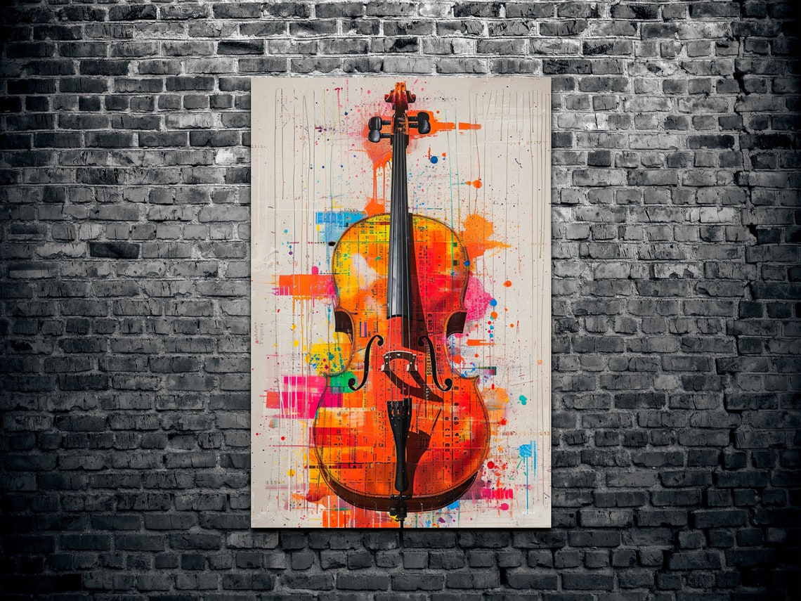 Pop Art Cello Poster - Image 2