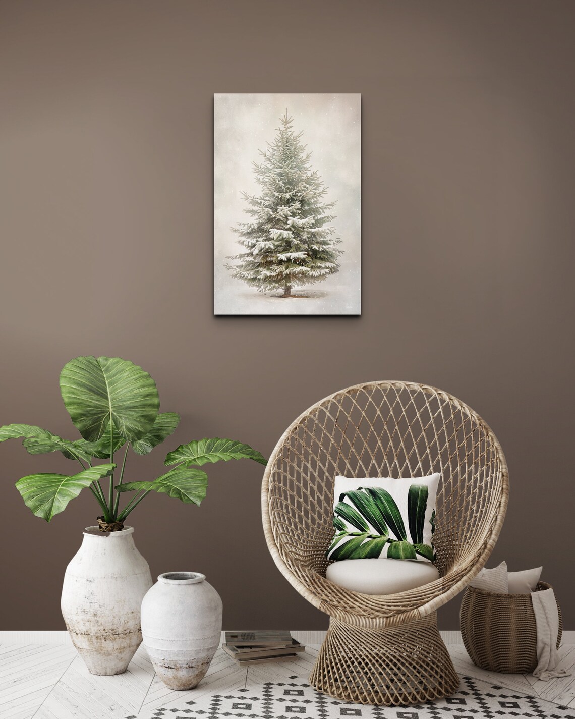Christmas Tree Holiday Art Print, Pine Tree Decor - Image 7