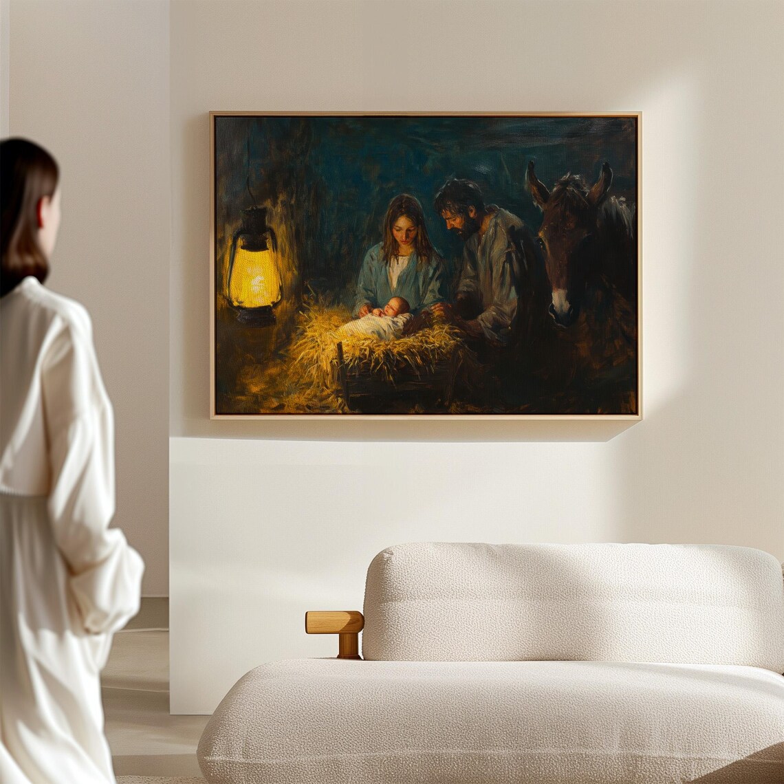 Christian Nativity, Jesus In The Manger Art Print - Image 6