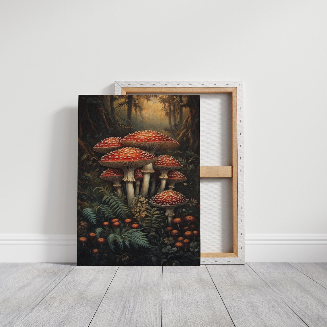 Enchanted Forest Fly Agaric Mushrooms, Rustic Decor - Image 3