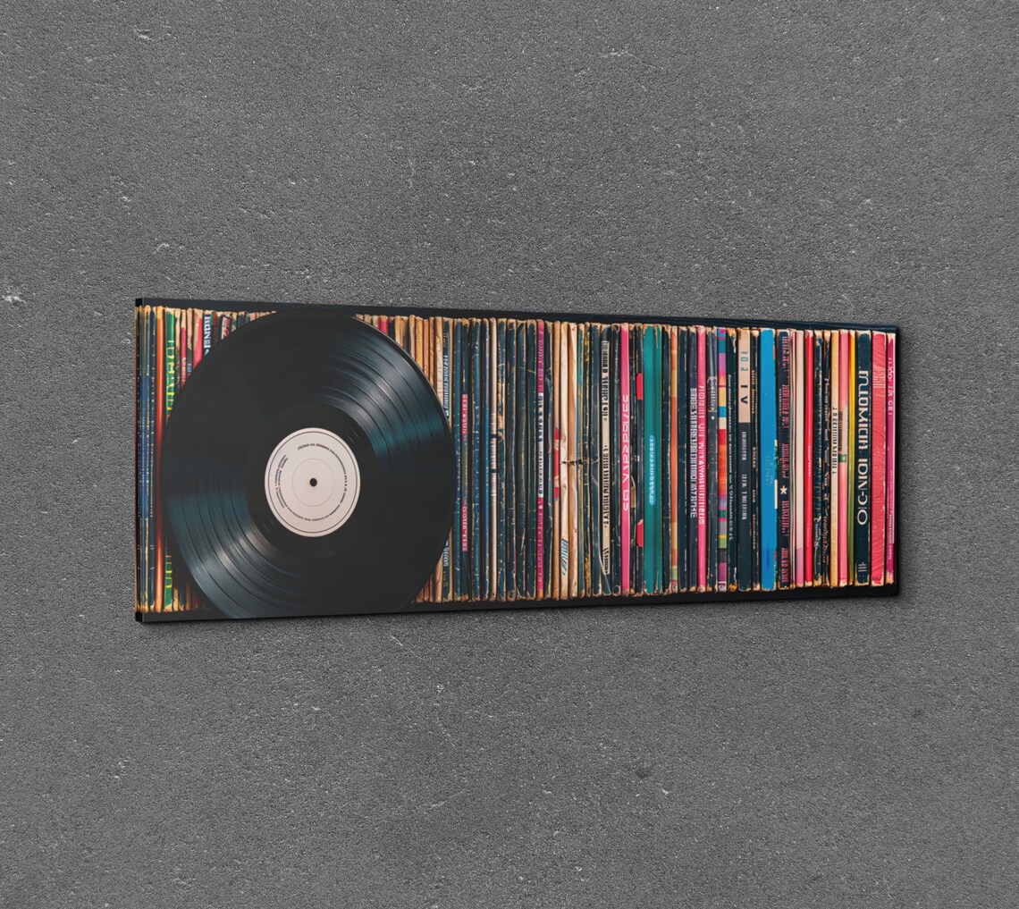 Record In Library, Panoramic Wall Art Print - Image 3