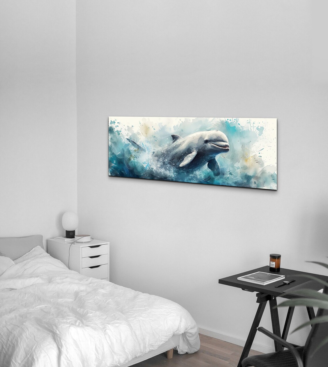 Panoramic Beluga Whale Wall Art - Image 4