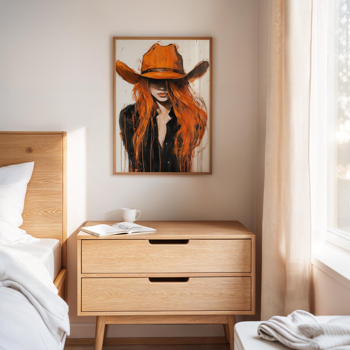 Cowgirl, Western Painting for Home or Office - Image 4