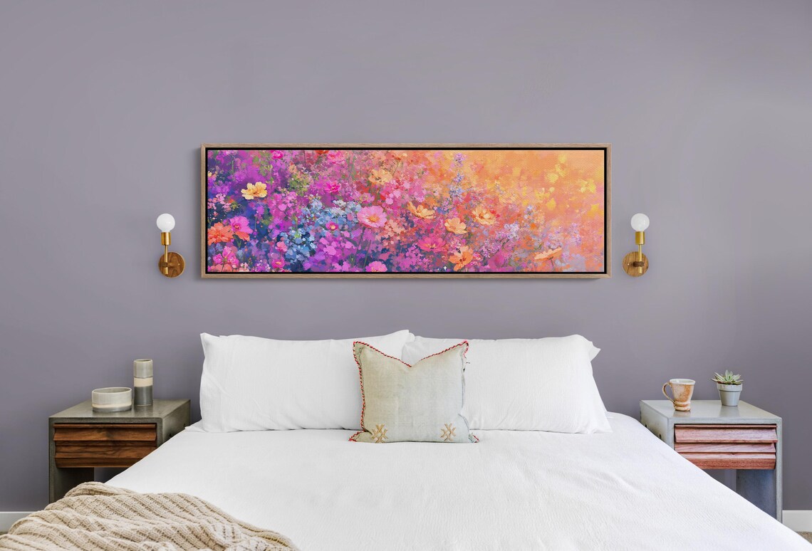 Vibrant Wildflower Meadow Bold Floral Painting Colorful Spring Garden Poster - Image 5