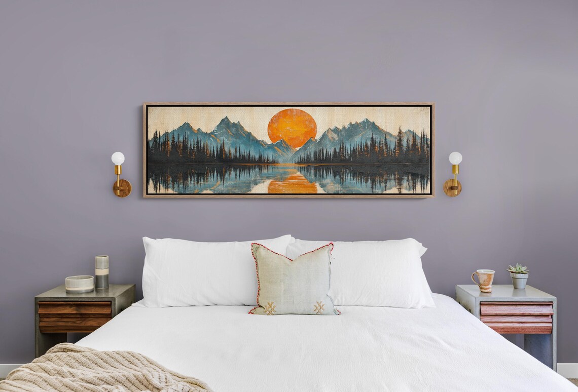 Denali Mountain Sunrise Reflection Art Majestic Denali Mountains Over Serene Lake Sunlit Peaks Modern Rustic Nature Wall Decor - Image 4