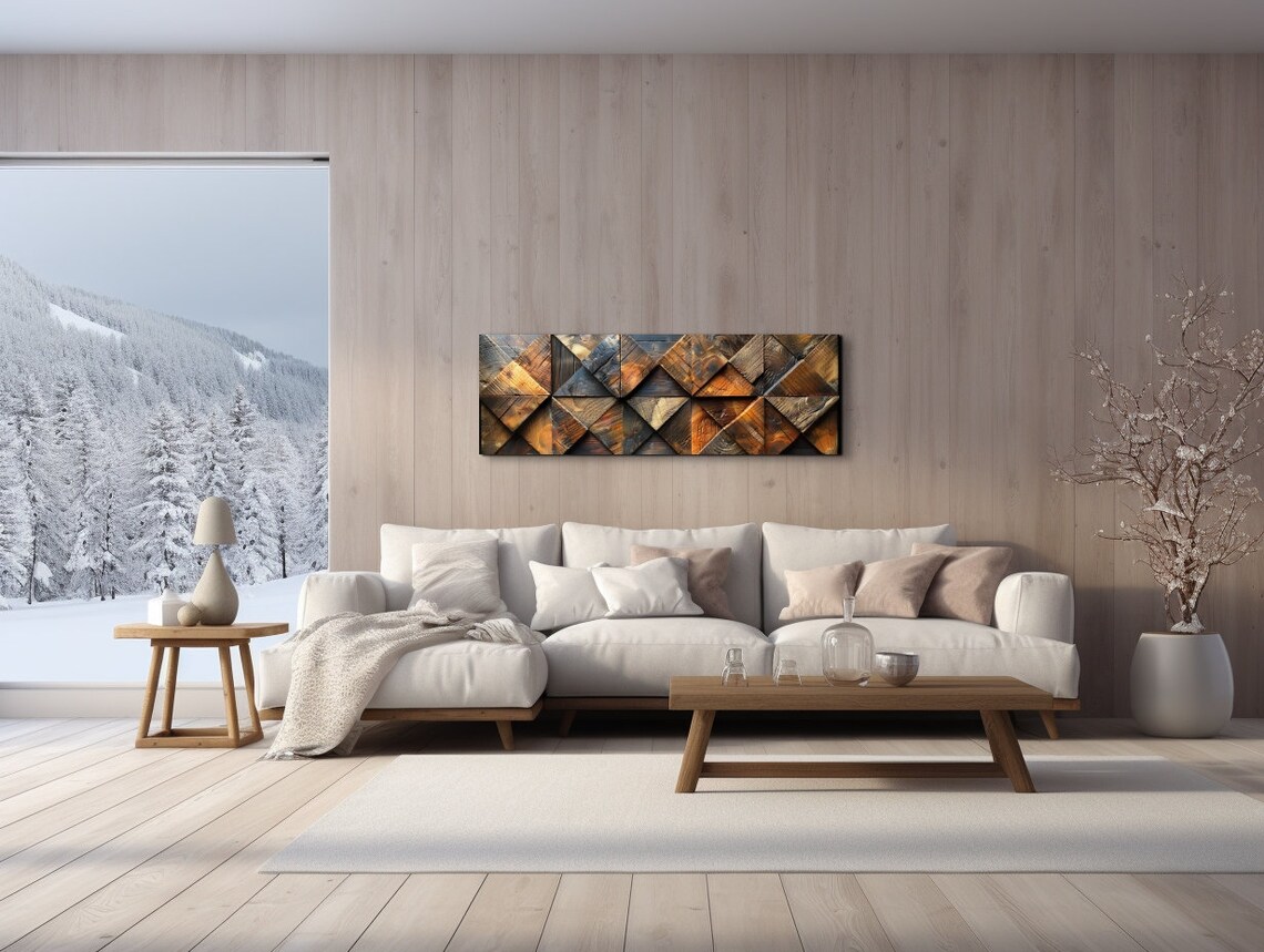 Wood Pattern Style Art Print, Panoramic Decor - Image 7