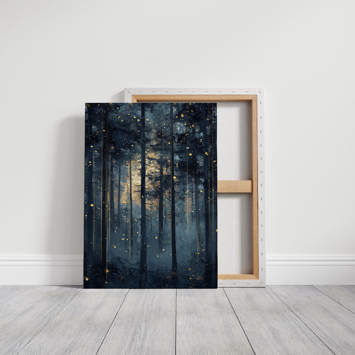 Enchanted Forest At Twilight With Fireflies Magical Woodland Poster - Image 3