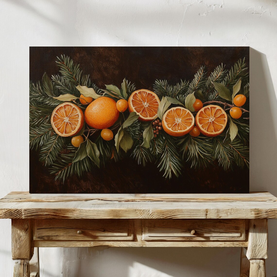 Festive Citrus and Pine Holiday Wall Art - Image 7