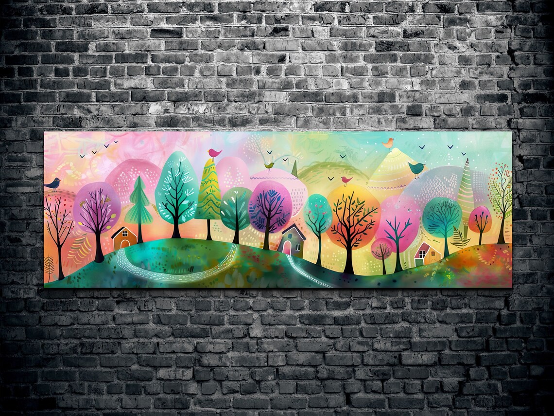 Mystical Forest Children's Nursery Art Print - Image 2