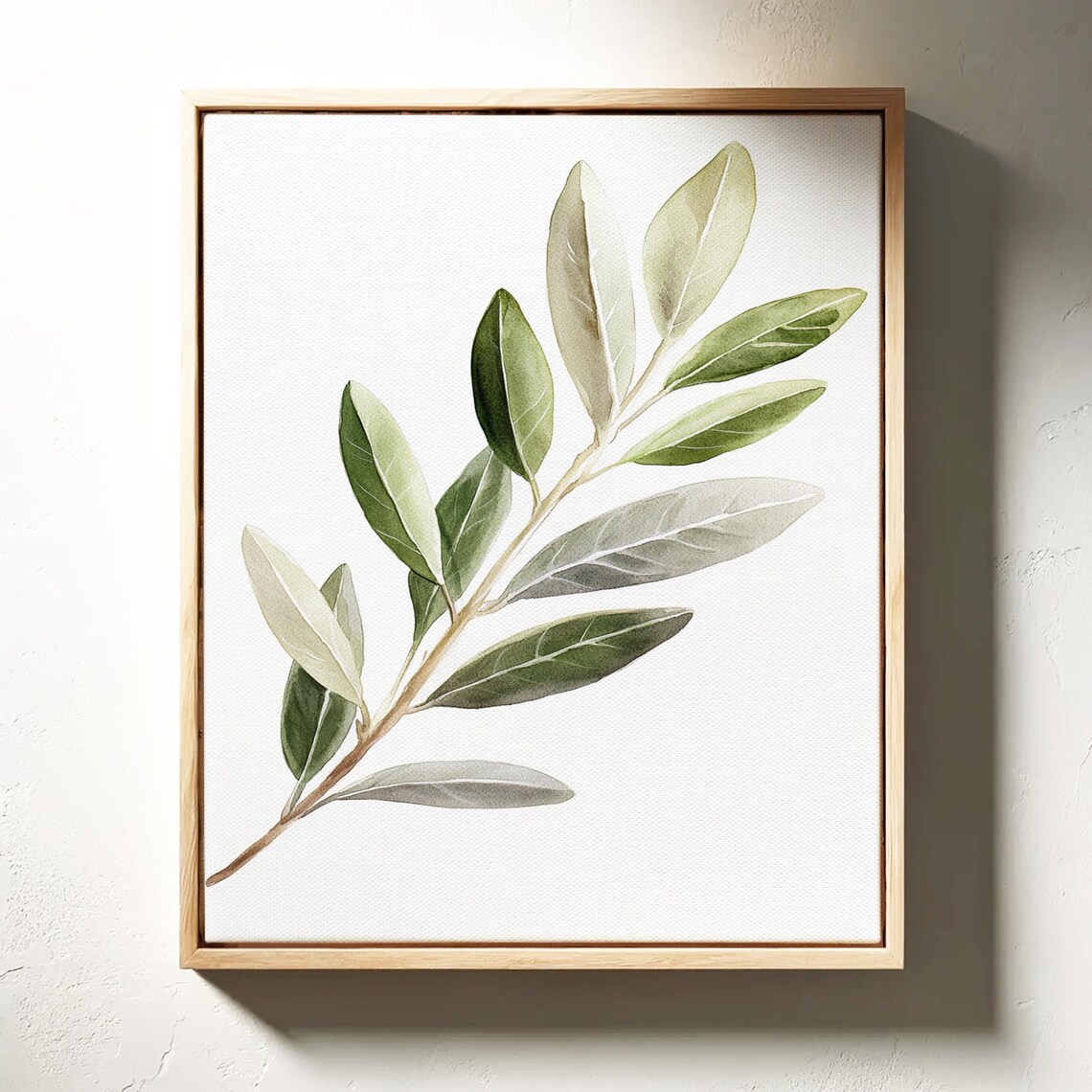 Olive Branch Watercolor Botanical Art Print - Image 3